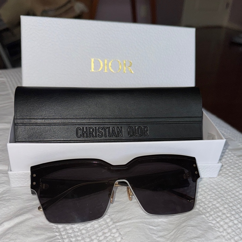 Dior Black and Gold Women's Sunglasses - Picture 5 of 5